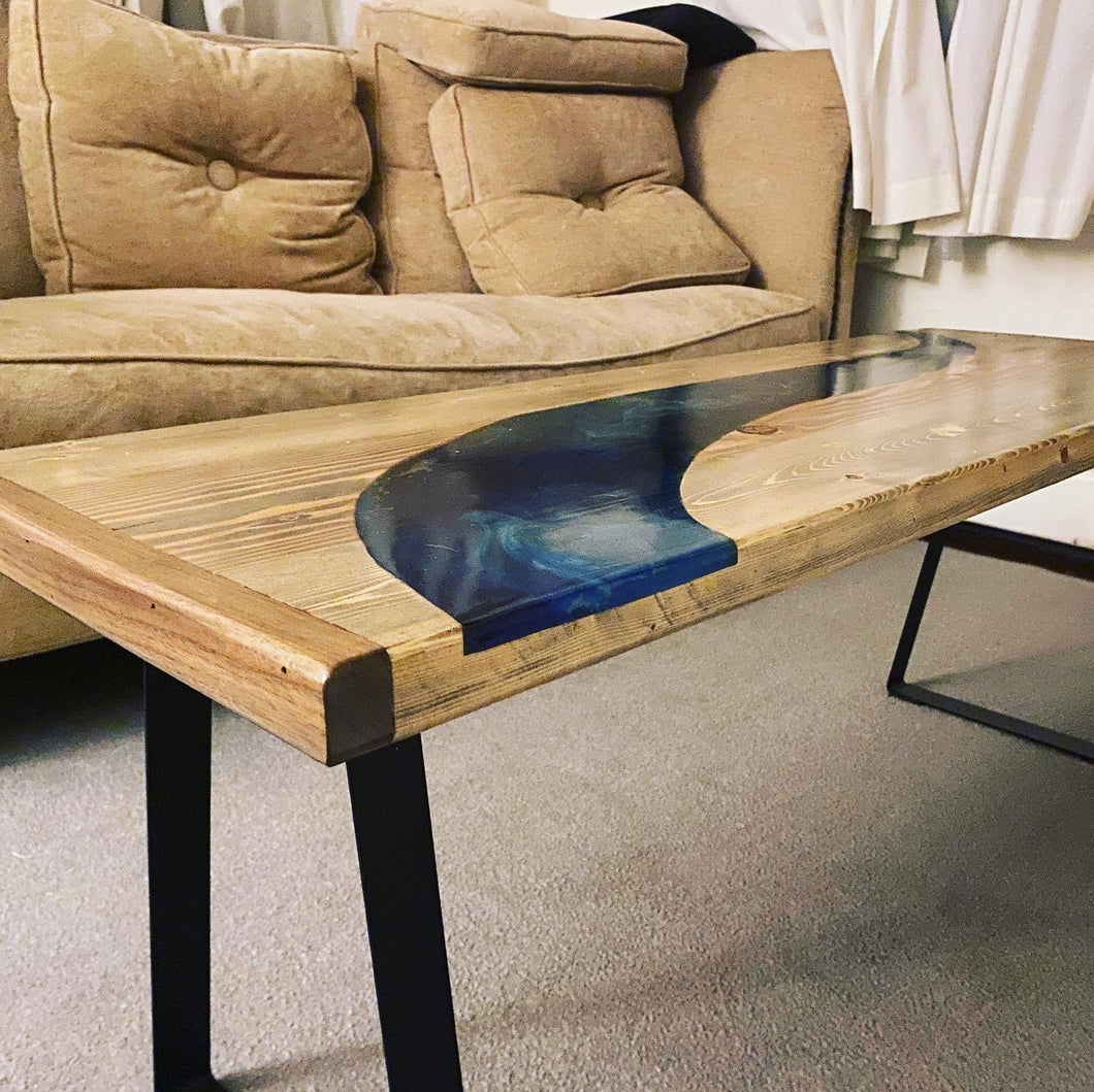 Epoxy design custom coffee table